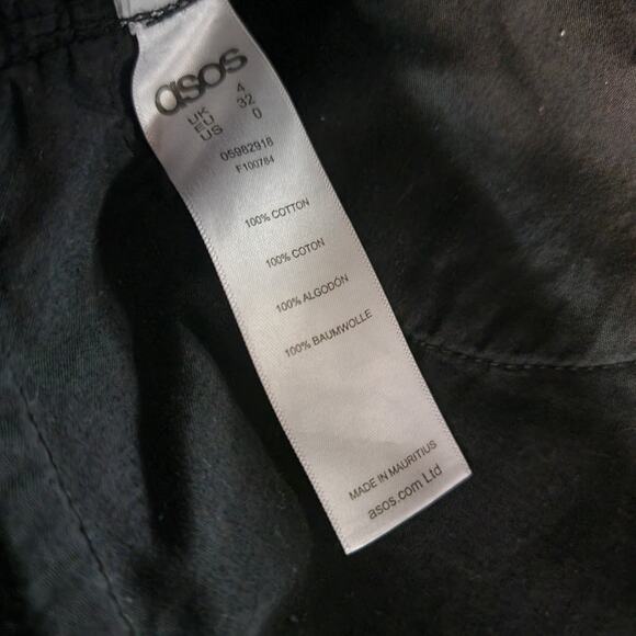 ASOS Black Jean Pelmet Skirt Sz 0 - Picture 7 of 11